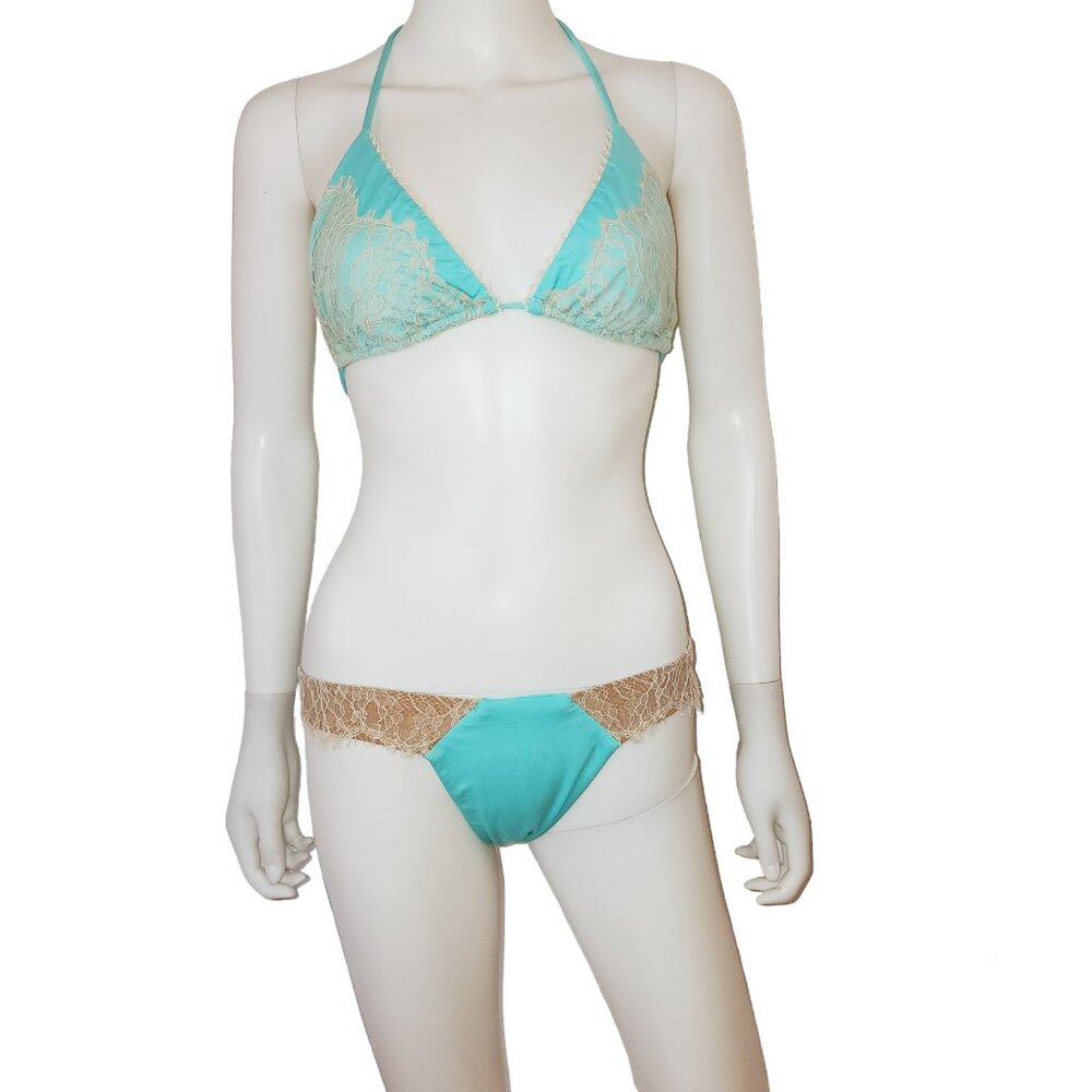 Vintage Beach Bunny Lady Lace Bikini